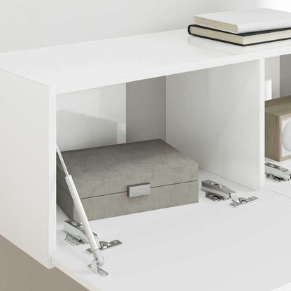 TV-Wandschrank 2 pcs Glänzend Weiß 98 x 31 x 29,5 cm