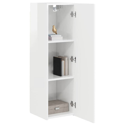 TV-Wandschrank 2 pcs Glänzend Weiß 30 x 31 x 100 cm