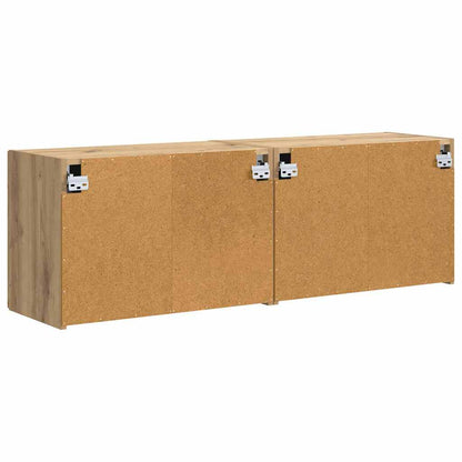 TV-Wandschrank 2 pcs Artisan-Eiche 59,5 x 31 x 40 cm