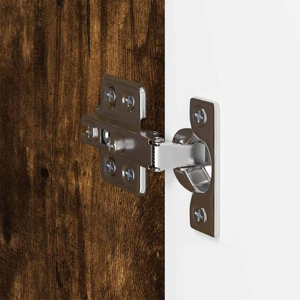 TV-Wandschrank Wandmontiert Geräucherte Eiche 59,5 x 31 x 80 cm