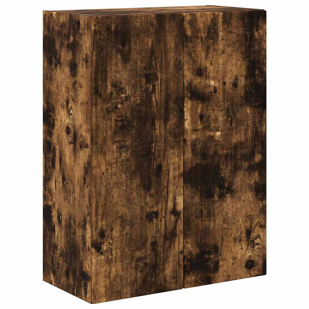 TV-Wandschrank Wandmontiert Geräucherte Eiche 59,5 x 31 x 80 cm
