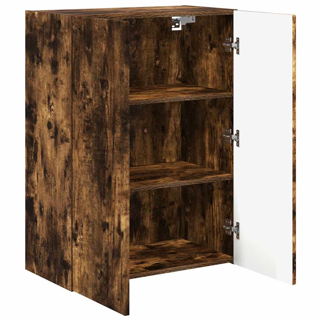 TV-Wandschrank Wandmontiert Geräucherte Eiche 59,5 x 31 x 80 cm