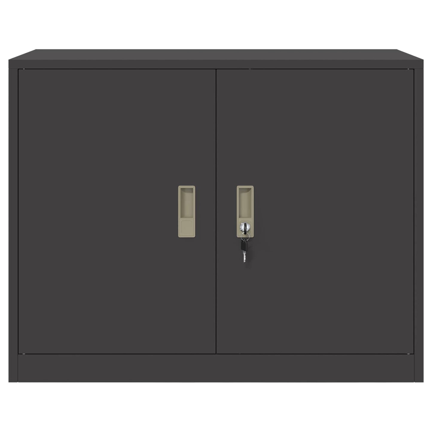 Aufbewahrungsschrank Schwarz 90 x 40 x 70 cm Stahl