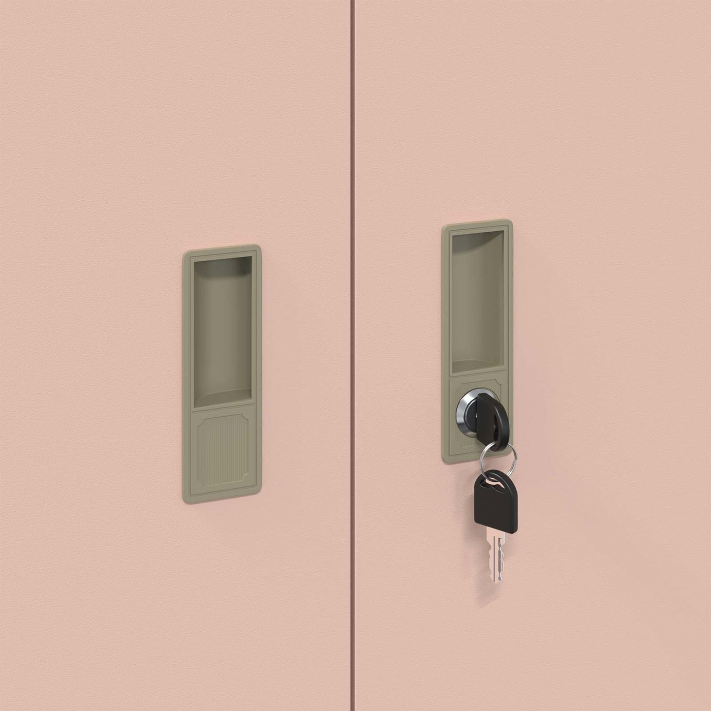 Aufbewahrungsschrank Rosa 90 x 40 x 70 cm Stahl