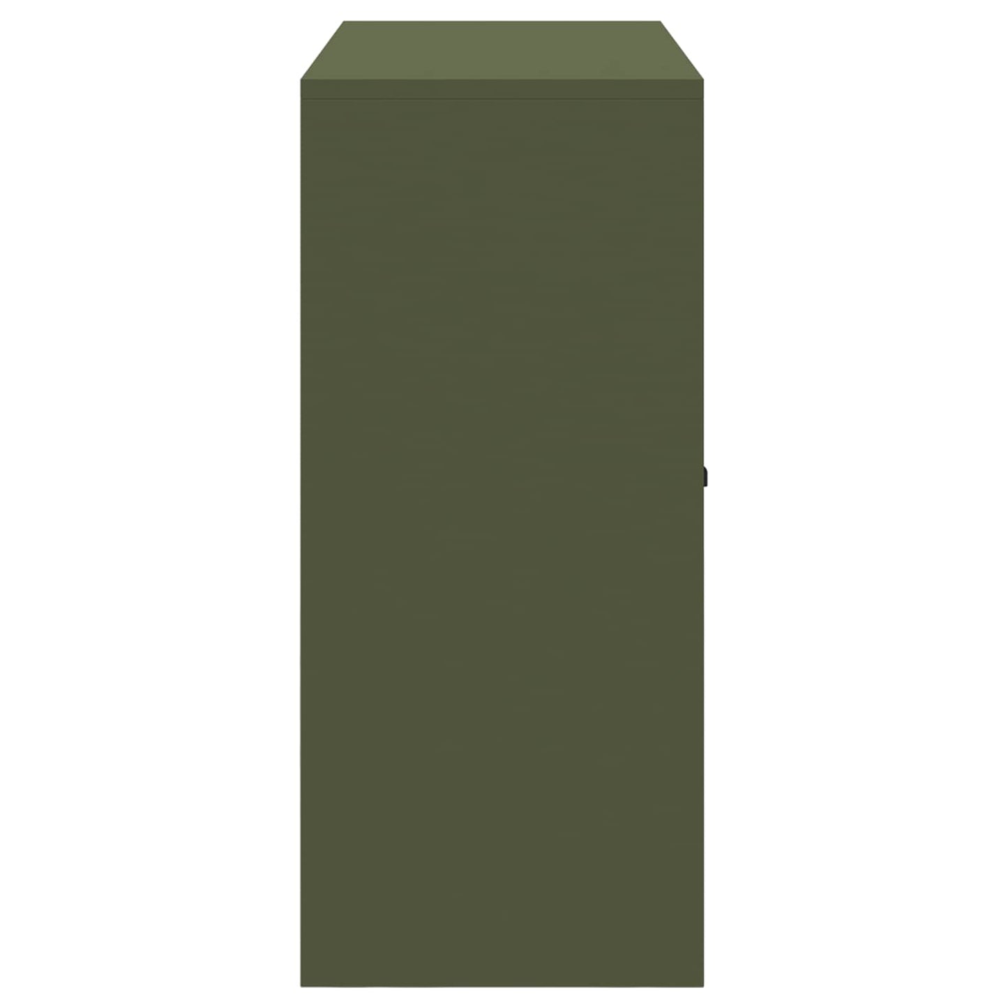 Aufbewahrungsschrank Olive Grün 90 x 40 x 90 cm Stahl