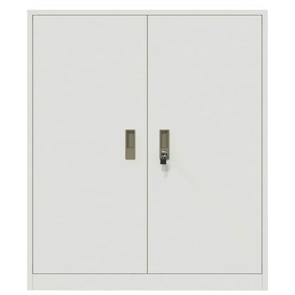 Aufbewahrungsschrank Weiß 90 x 40 x 105 cm Stahl