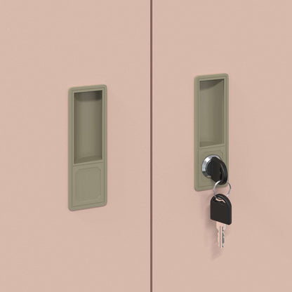 Aufbewahrungsschrank Rosa 80 x 40 x 90 cm Stahl