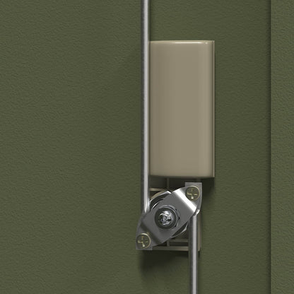 Aufbewahrungsschrank Olive Grün 80 x 40 x 105 cm Stahl