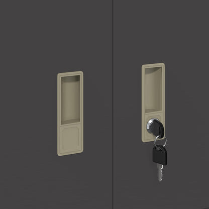 Aufbewahrungsschrank Schwarz 60 x 40 x 40 cm Stahl