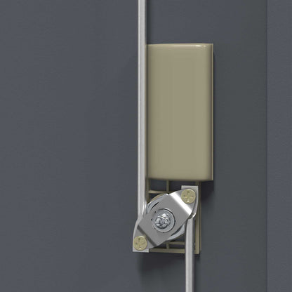 Aufbewahrungsschrank Schwarz 60 x 40 x 40 cm Stahl