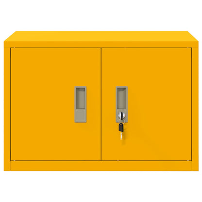 Aufbewahrungsschrank Senfgelb 60 x 40 x 40 cm Stahl