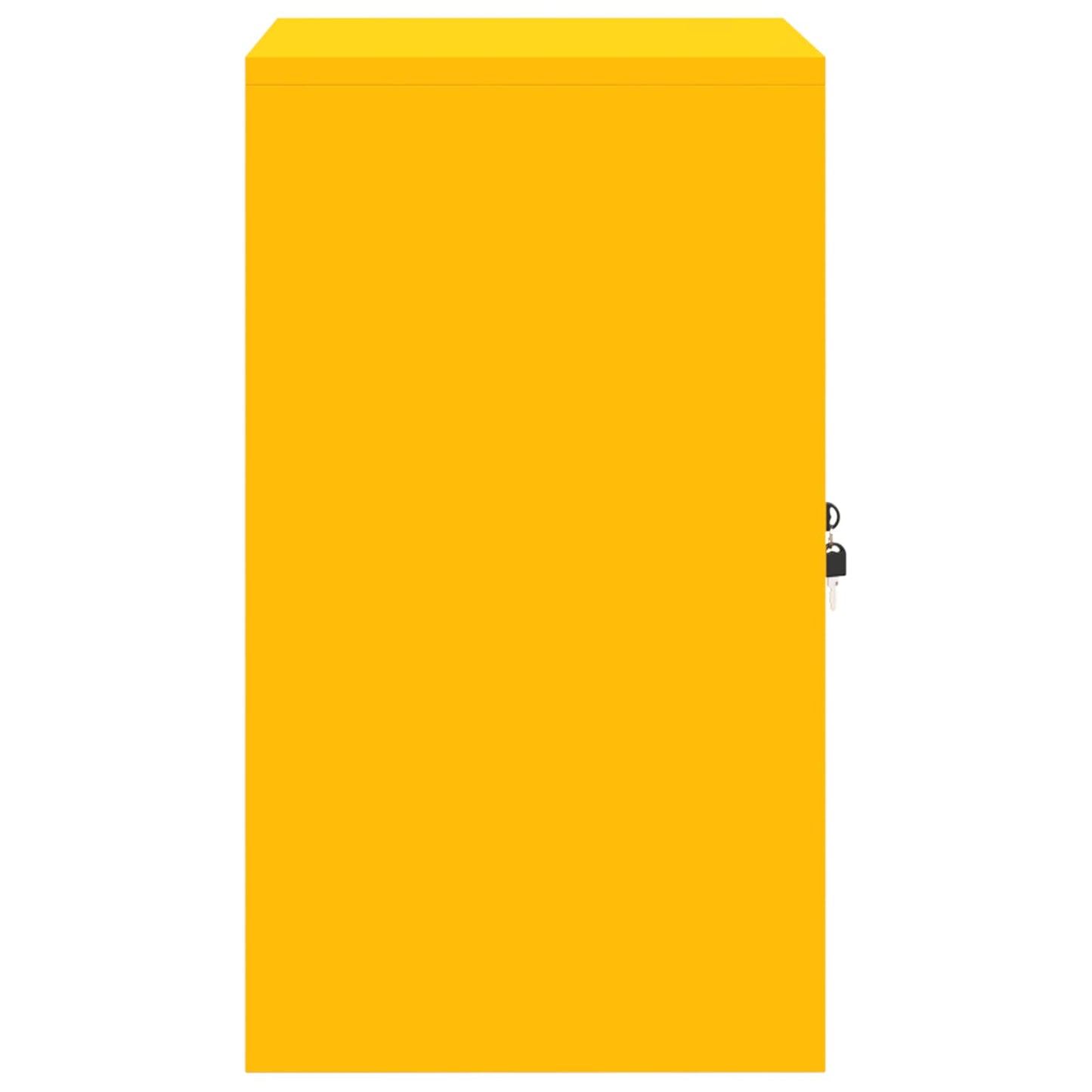Aufbewahrungsschrank Senfgelb 60 x 40 x 70 cm Stahl