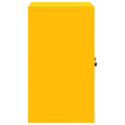 Aufbewahrungsschrank Senfgelb 60 x 40 x 70 cm Stahl