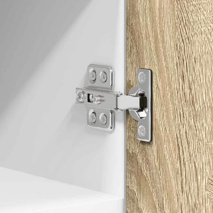 Hängeschrank mit Speicher Sonoma-Eiche und Weiß 30 x 31 x 40 cm