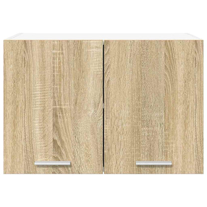 Hängeschrank 2 pcs Sonoma-Eiche und Weiß 60 x 31 x 40 cm