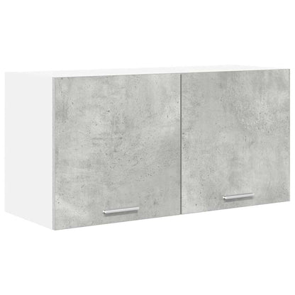 Hängeschrank mit Tür Beton Grau 80 x 31 x 40 cm Holzwerkstoff