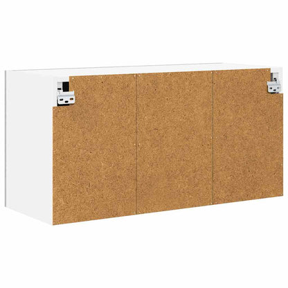 Hängeschrank mit Tür Beton Grau 80 x 31 x 40 cm Holzwerkstoff