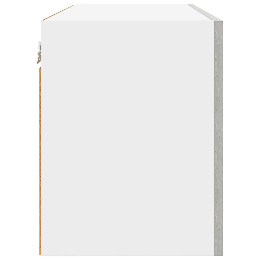 Hängeschrank mit Tür Beton Grau 80 x 31 x 40 cm Holzwerkstoff