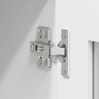 Hängeschrank mit Tür 2 pcs Weiß 60 x 31 x 40 cm Holzwerkstoff