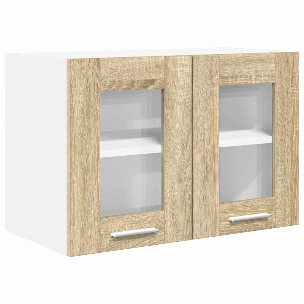 Hängeschrank 2 pcs Sonoma-Eiche 60 x 31 x 40 cm Holzwerkstoff