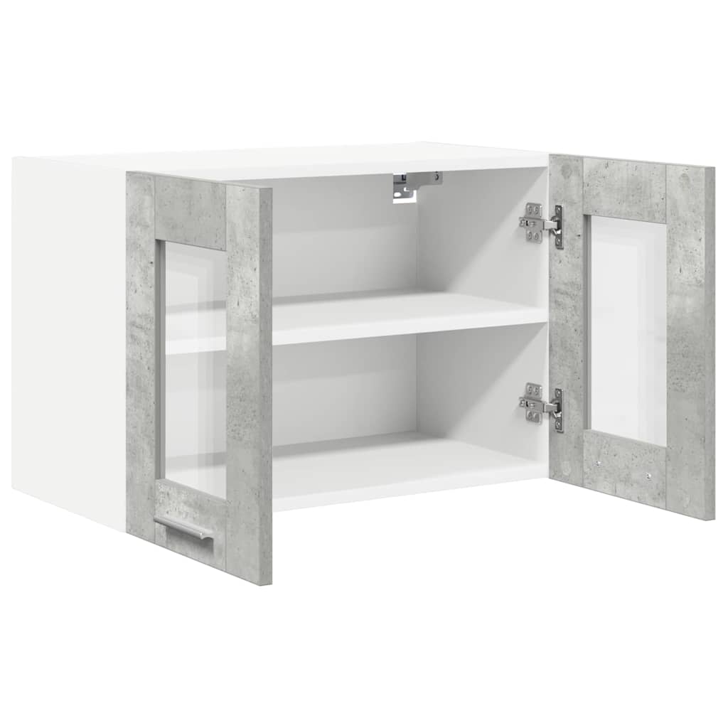 Hängeschrank 2 pcs Beton Grau 60 x 31 x 40 cm Holzwerkstoff