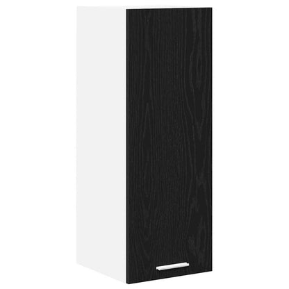 Hängeschrank 2 pcs Schwarze Eiche und Weiß 30 x 31 x 80 cm