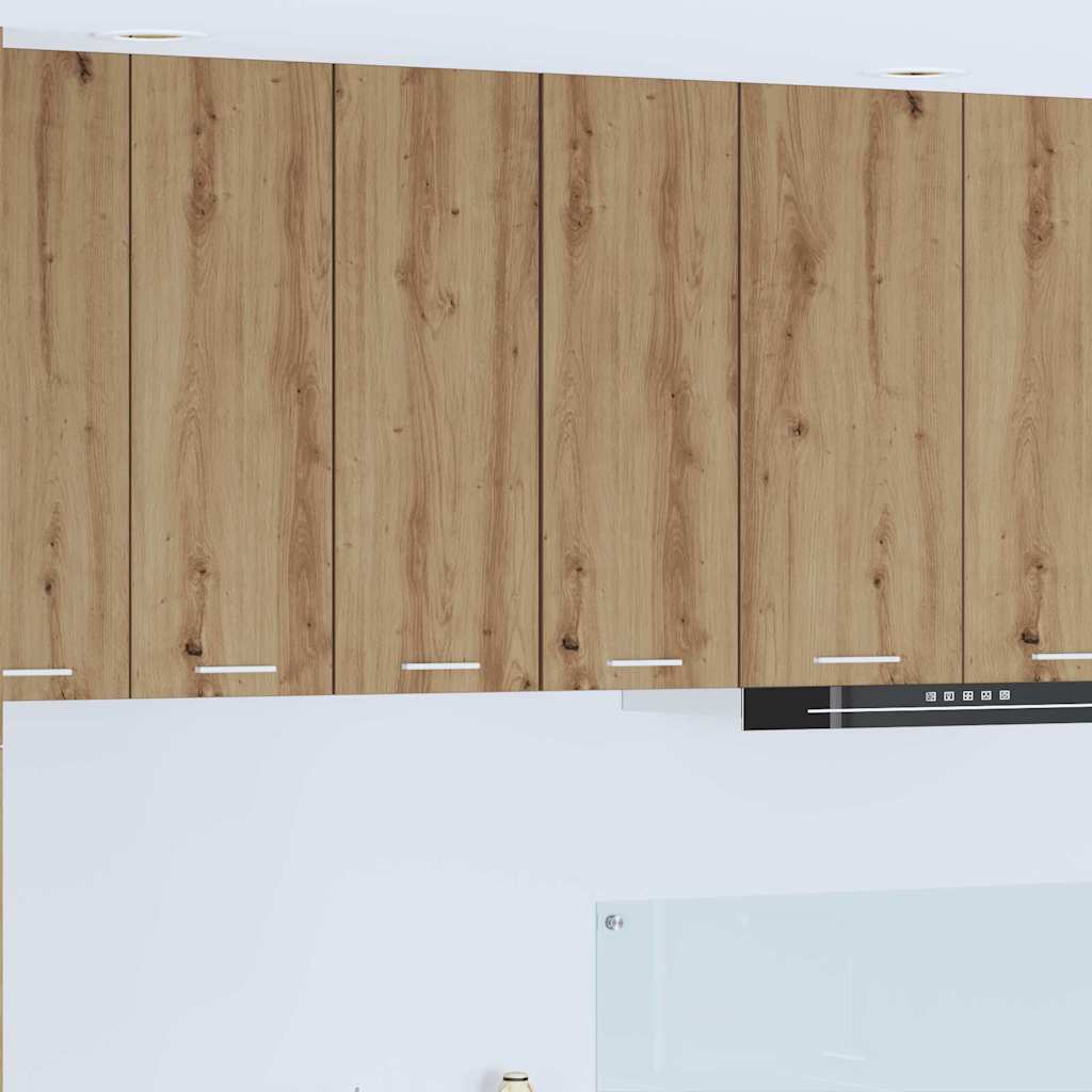 Hängeschrank 2 pcs Artisan-Eiche und Weiß 30 x 31 x 80 cm