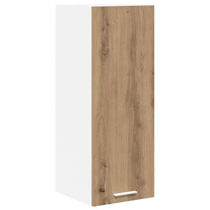 Hängeschrank 2 pcs Artisan-Eiche und Weiß 30 x 31 x 80 cm
