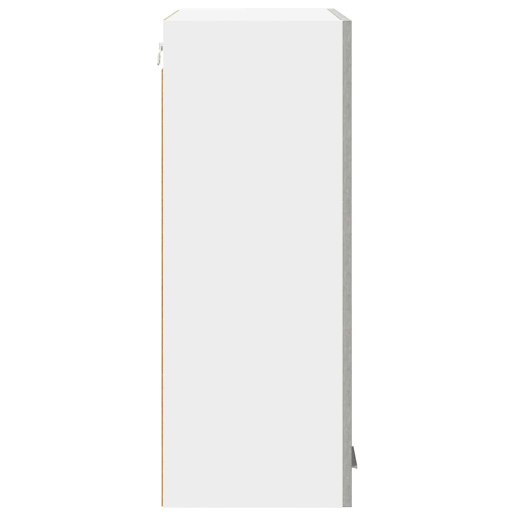 Hängeschrank mit Tür Beton Grau 60 x 31 x 80 cm Holzwerkstoff