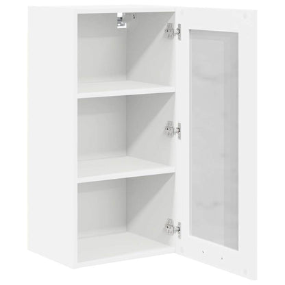 Hängeschrank mit Tür 2 pcs Weiß 40 x 31 x 80 cm Holzwerkstoff