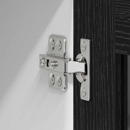 Hängeschrank Schwarz Eichen-Optik 40 x 31 x 80 cm Holzwerkstoff