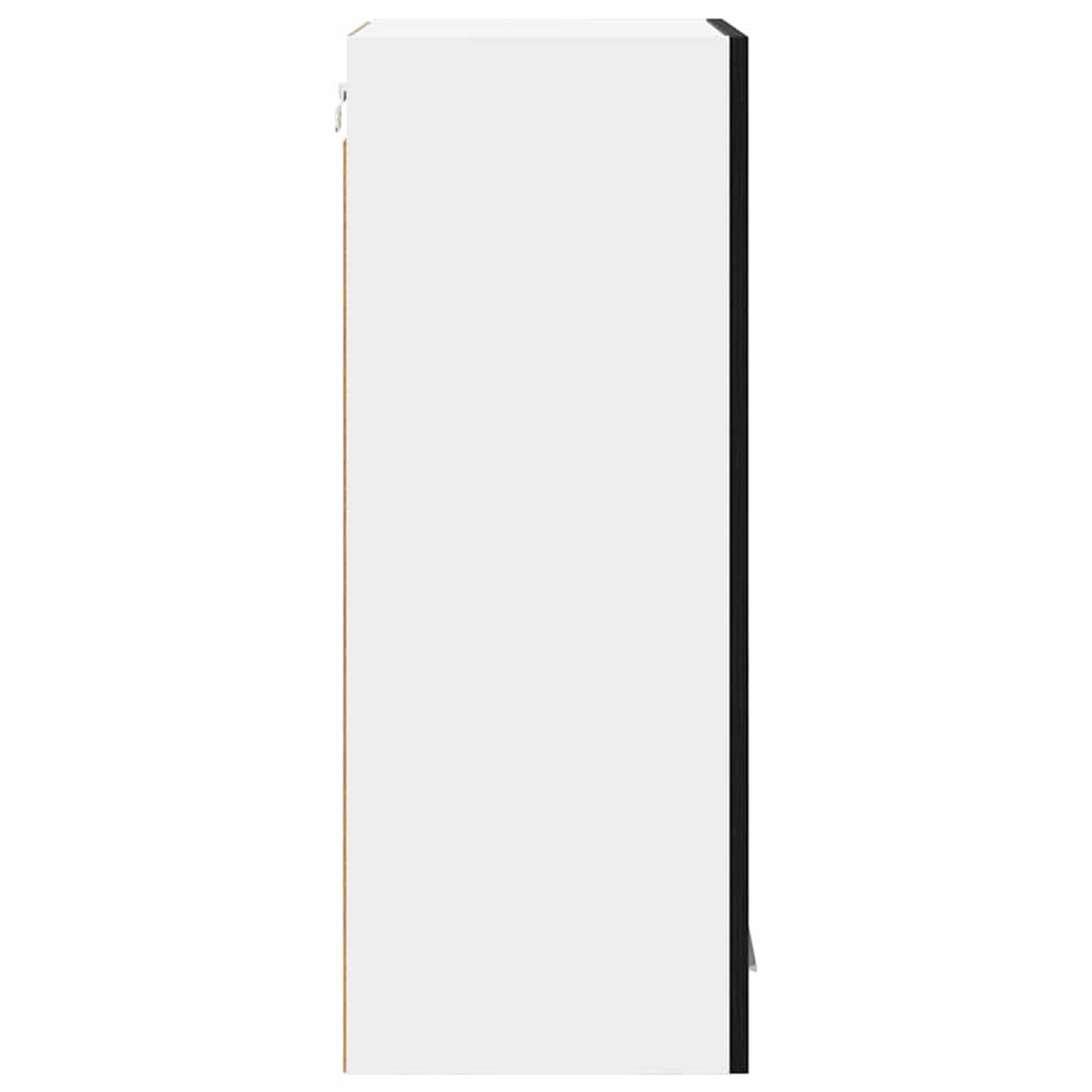 Hängeschrank Schwarz Eichen-Optik 40 x 31 x 80 cm Holzwerkstoff