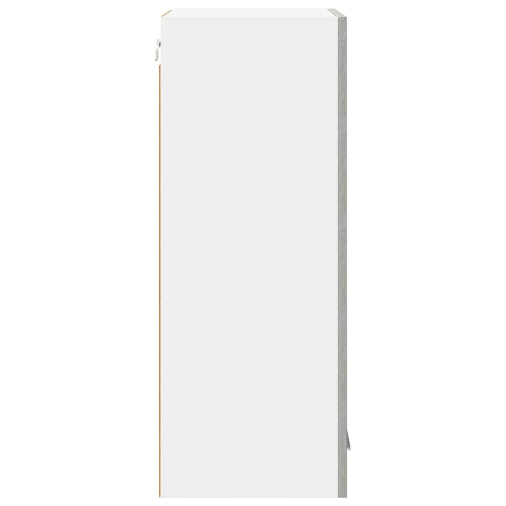 Hängeschrank mit Tür Beton Grau 40 x 31 x 80 cm Holzwerkstoff