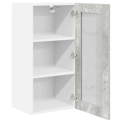 Hängeschrank 2 pcs Beton Grau 40 x 31 x 80 cm Holzwerkstoff