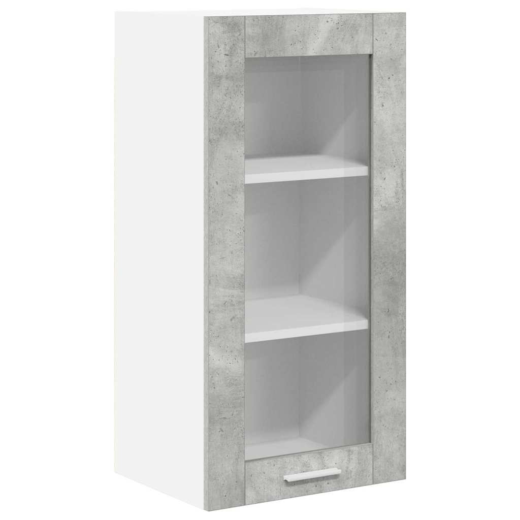 Hängeschrank 2 pcs Beton Grau 40 x 31 x 80 cm Holzwerkstoff