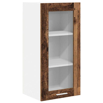 Hängeschrank mit Speicher Altholz 40 x 31 x 80 cm Holzwerkstoff