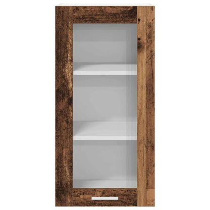 Hängeschrank mit Speicher Altholz 40 x 31 x 80 cm Holzwerkstoff
