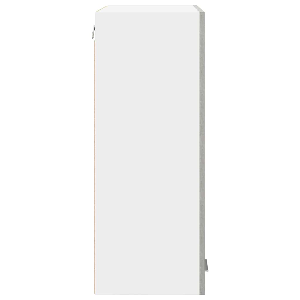 Hängeschrank mit Tür Beton Grau 60 x 31 x 80 cm Holzwerkstoff