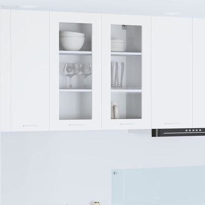 Hängeschrank mit Speicher Weiß 80 x 31 x 80 cm Holzwerkstoff