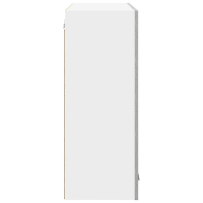 Hängeschrank mit Tür Beton Grau 80 x 31 x 80 cm Holzwerkstoff