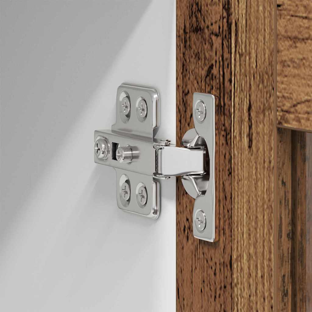 Hängeschrank mit Speicher Altholz 80 x 31 x 80 cm Holzwerkstoff