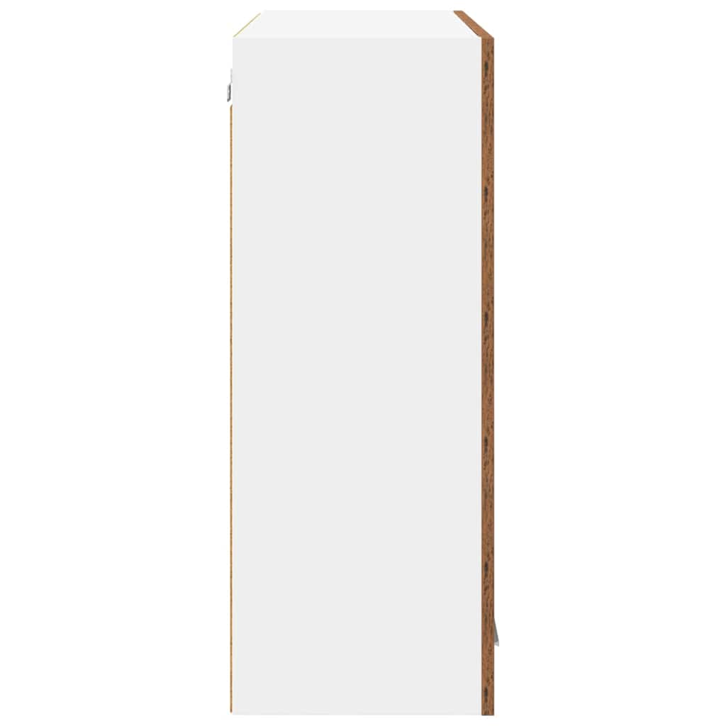 Hängeschrank mit Speicher Altholz 80 x 31 x 80 cm Holzwerkstoff