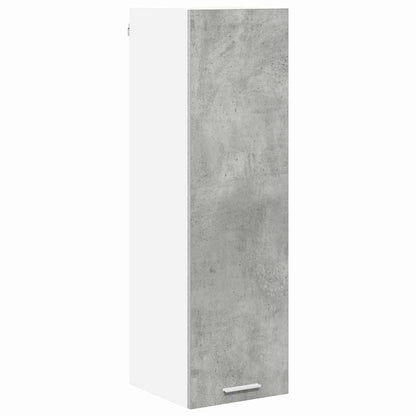 Hängeschrank mit Tür Beton Grau 30 x 31 x 100 cm Holzwerkstoff