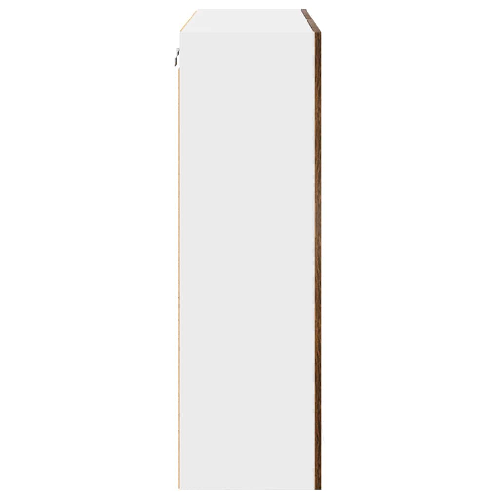 Hängeschrank Geräucherte Eiche 80 x 31 x 100 cm Holzwerkstoff