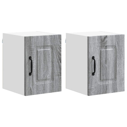 Küchenschrank Kalmar 2 pcs Graues Sonoma 30 x 31 x 40 cm