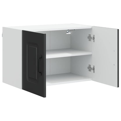 Küchenschrank mit Speicher Kalmar 2 pcs Schwarz 60 x 31 x 40 cm