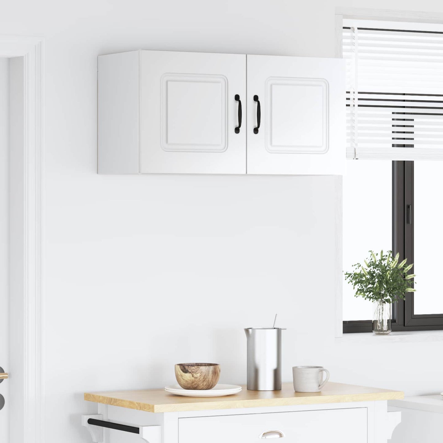 Küchenschrank Kalmar Hochglanz Weiß 80 x 31 x 40 cm