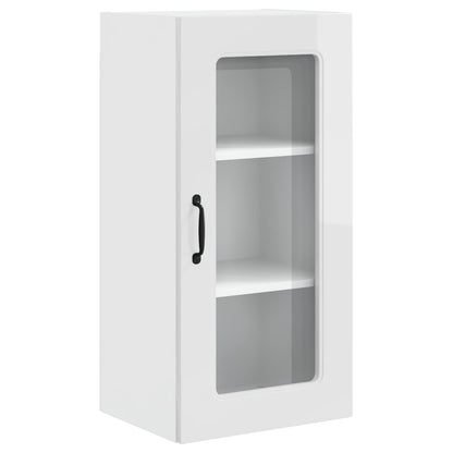 Küchenschrank Kalmar 2 pcs Hochglanz Weiß 40 x 31 x 80 cm