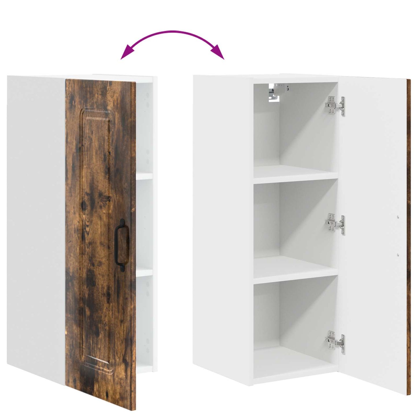 Küchenschrank Kalmar Geräucherte Eiche 30 x 31 x 80 cm