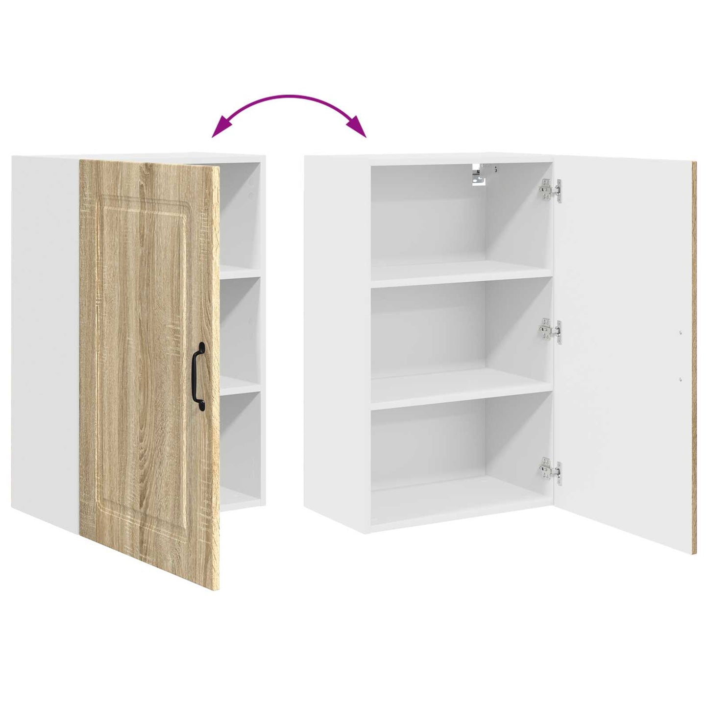 Küchenschrank Kalmar Sonoma-Eiche 50 x 31 x 80 cm Holzwerkstoff